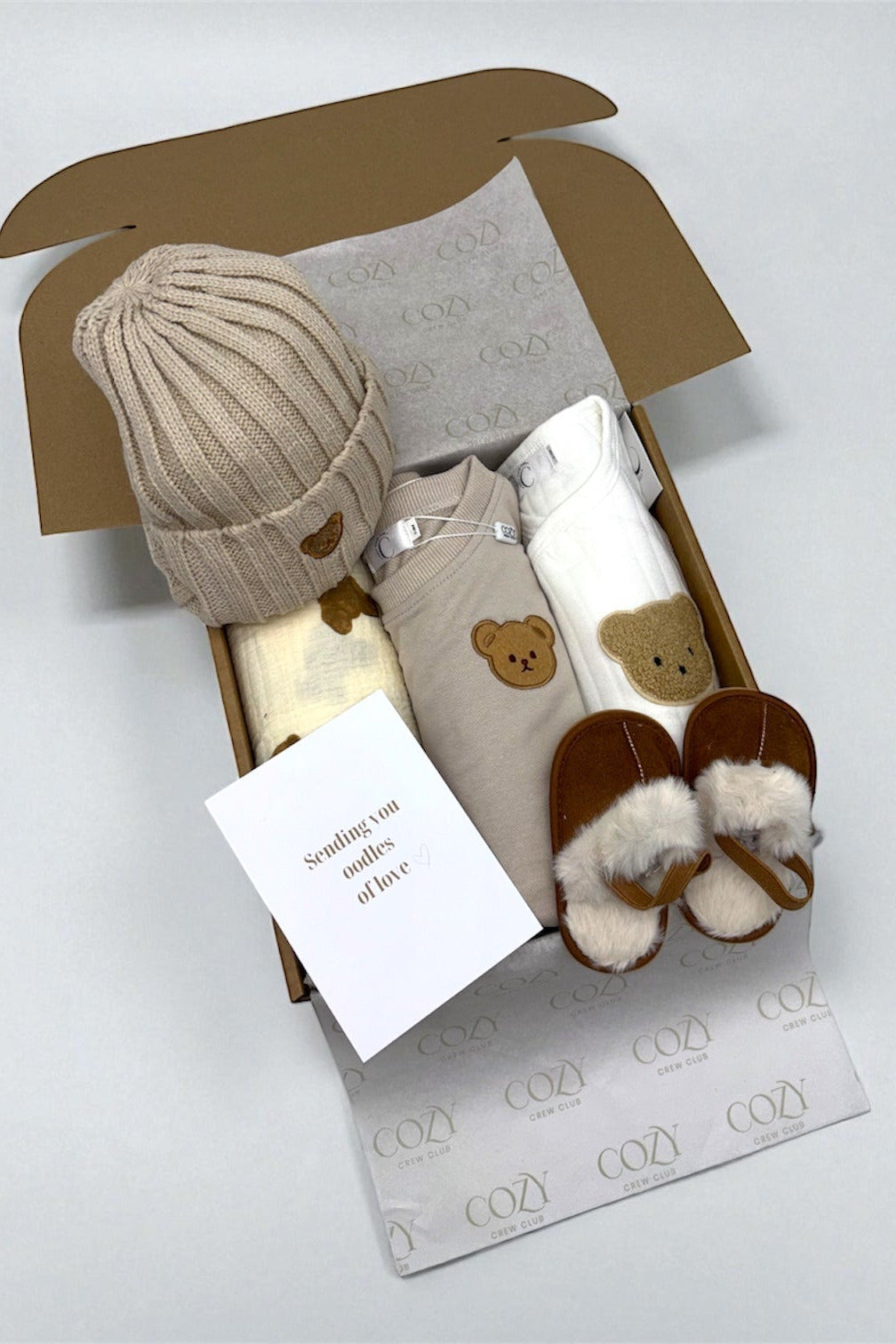 The VIP Cozy Boucle Baby Bear Personalised Gift Box Cozy Crew Club OL Gift Sets mora-uk.myshopify.com the-vip-cozy-boucle-baby-bear-personalised-gift-box   10off, 20off, _upsell_the-bear-blanket, al-not-returnable, Baby, bear socks, BFCM45, BFCMGIFT, birthday, bunny comforter, CHRISTMAS45, embroidery, excludefromwssistock, gift, gift box, gift boxes, gift card, giftbox, gifts, LINECARD, newborn, PADDY10, personalise, personalize, pom pom blanket, romper, SWADDLE, uk