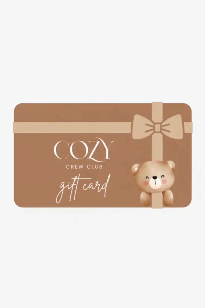 Digital Gift Card Cozy Crew Club - Cozy Crew Club