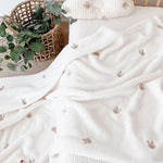 COZY Ultimate Personalised Microfibre Soft Baby Blanket l Bear & Bunny - Cozy Crew Club