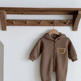 The Ultimate Bear Knitted Hooded Playsuit - Cozy Crew Club