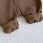 The Ultimate Bear Knitted Hooded Playsuit - Cozy Crew Club