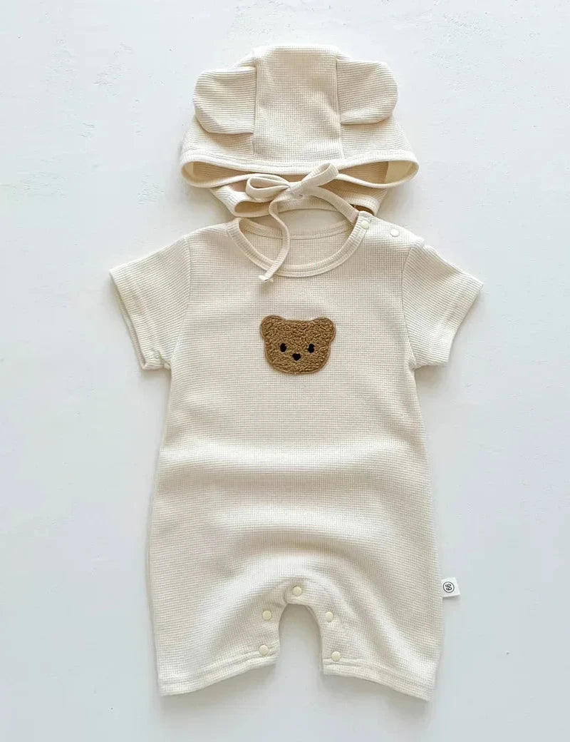 Cool Summer Bear & Bonnet Hat Set