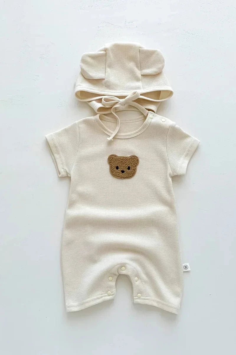 Cool Summer Bear & Bonnet Hat Set - Cozy Crew Club