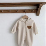 The Ultimate Bear Knitted Hooded Playsuit - Cozy Crew Club