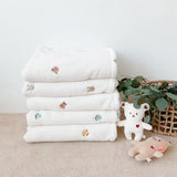 COZY Ultimate personalisierte weiche Mikrofaser-Babydecke l Bär &amp; Hase 