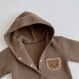 The Ultimate Bear Knitted Hooded Playsuit