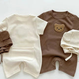 Cool Summer Bear & Bonnet Hat Set - Cozy Crew Club