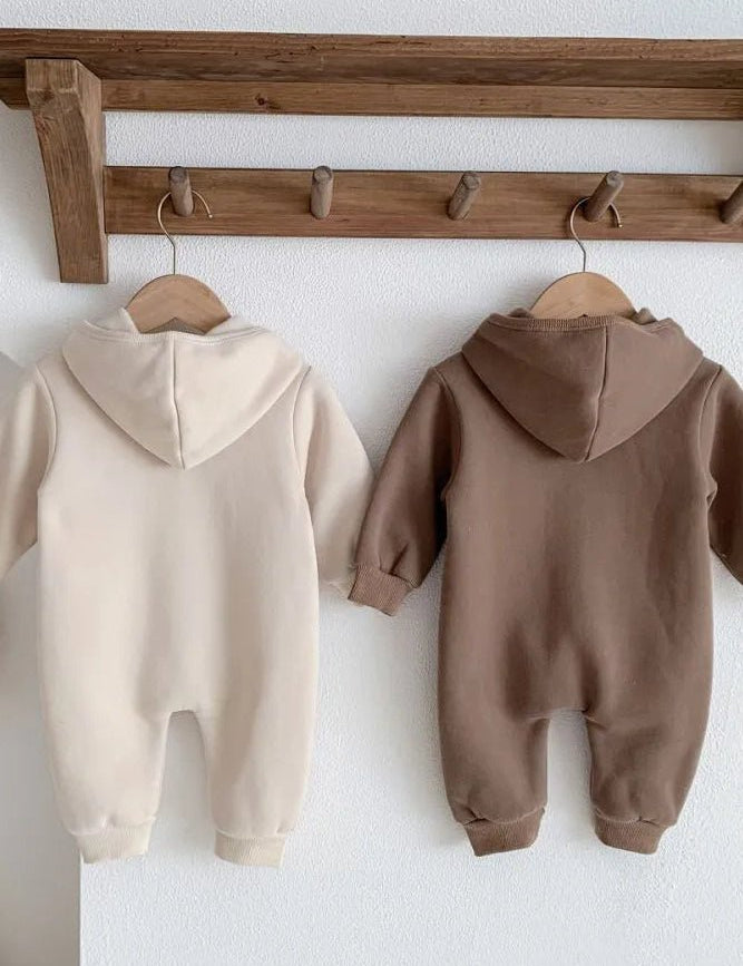 The Ultimate Bear Knitted Hooded Playsuit - Cozy Crew Club
