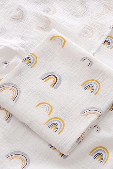 The Rainbow Muslin Blanket Swaddle - Cozy Crew Club