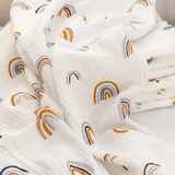 The Rainbow Muslin Blanket Swaddle - Cozy Crew Club