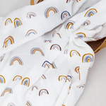 The Rainbow Muslin Blanket Swaddle - Cozy Crew Club