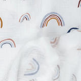 The Rainbow Muslin Blanket Swaddle - Cozy Crew Club