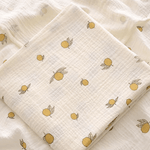 The Lemon Muslin Blanket Swaddle - Cozy Crew Club