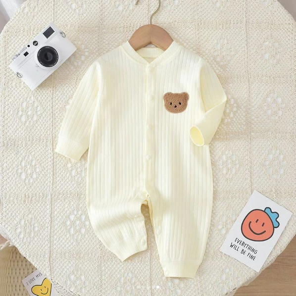 Bear Romper Ribbed