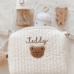 Teddy Grab & Go Bag Personalised - Cozy Crew Club