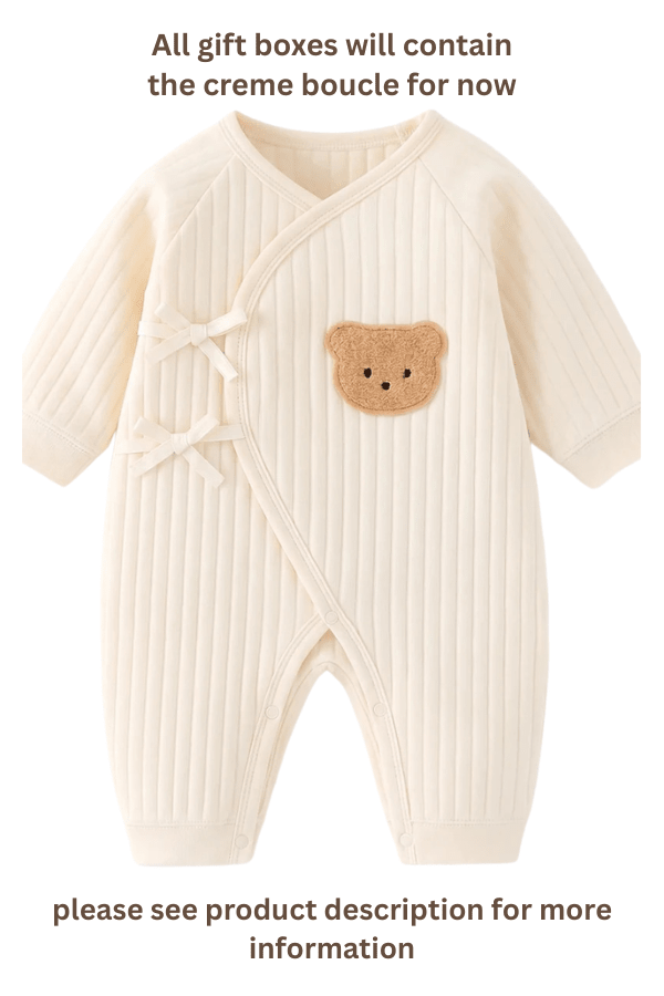 The Cozy Pink Boucle Baby Bear & Strawberry Personalised Gift Box