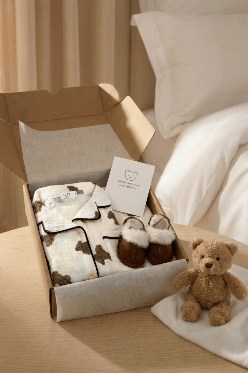 The Cozy Bedtime Bear Personalised Gift Box - Cozy Crew Club