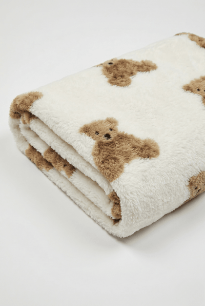 Bear Fleece Minky Blanket Super Soft
