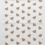 The Happy Bear Muslin Blanket Swaddle - Cozy Crew Club