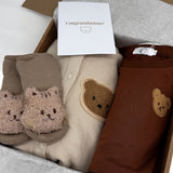 The Cozy Ultimate Bear Tracksuit + Playsuit + Socks Personalised Gift Box