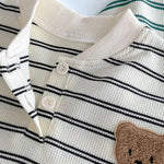 The Striped Polo Bear Tracksuit - Cozy Crew Club