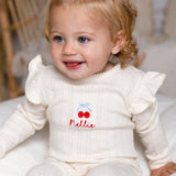 Knitted Cherry Romper