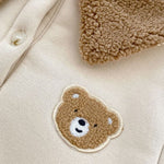 The Winter Fur Bear Hooded Pramsuit - Cozy Crew Club