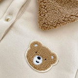 The Winter Fur Bear Hooded Pramsuit - Cozy Crew Club