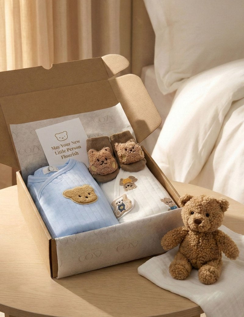 The Cozy Blue Boucle Baby Bear & Charming Bear Personalised Gift Box Cozy Crew Club OL Gift Sets mora-uk.myshopify.com the-cozy-blue-boucle-baby-bear-charming-bear-personalised-gift-box   20off, _upsell_the-bear-blanket, al-not-returnable, Baby, bear socks, BFCMGIFT, birthday, bunny comforter, CHRISTMAS45, embroidery, excludefromwssistock, gift, gift box, gift boxes, gift card, giftbox, gifts, LINECARD, newborn, PADDY10, personalise, personalize, pom pom blanket, SWADDLE, uk