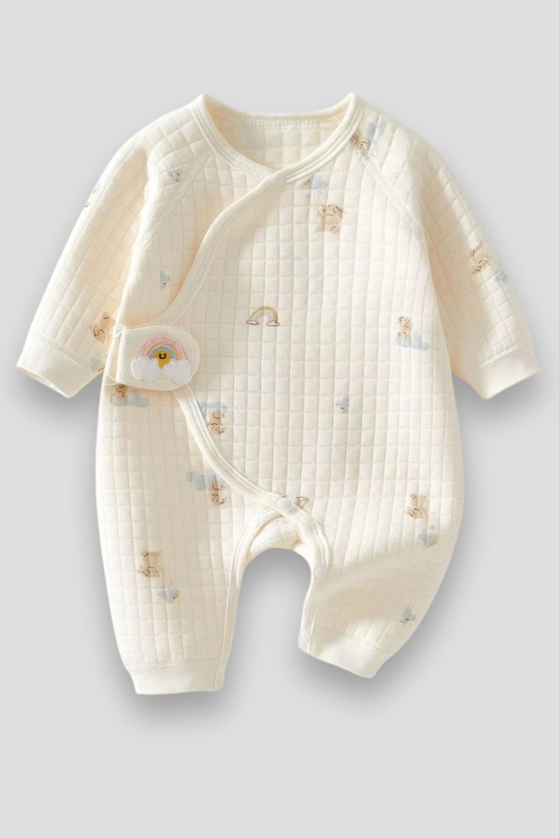 The Cozy Blue Boucle Baby Bear & Blue Rainbow Personalised Gift Box - Cozy Crew Club