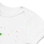 Peach Personalised Bodysuit in White - Cozy Crew Club