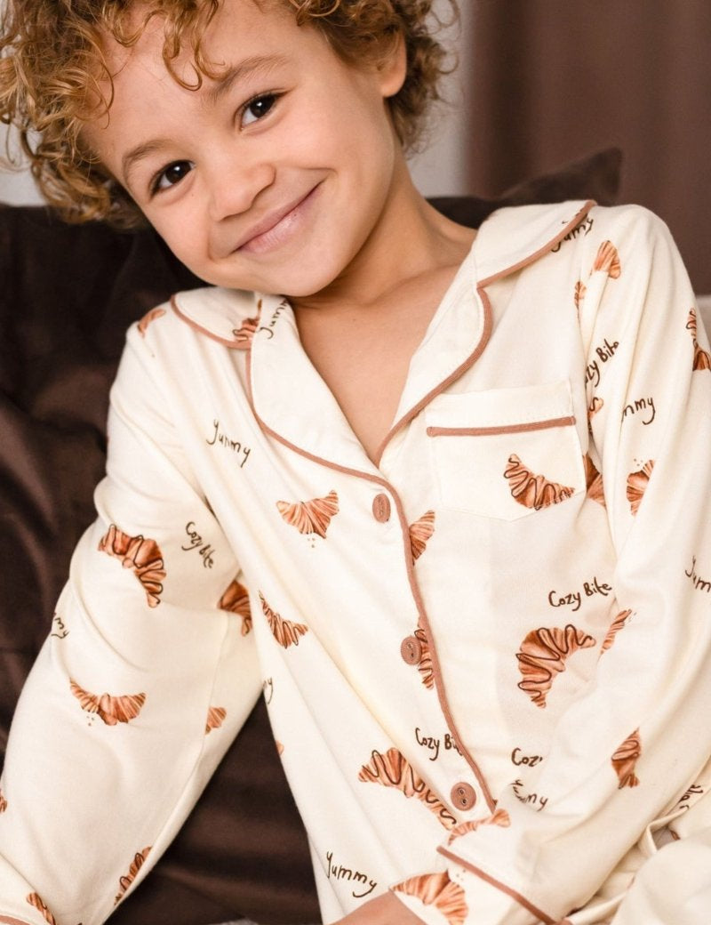 Mini COZY Croissant Club Pyjamas - Cozy Crew Club