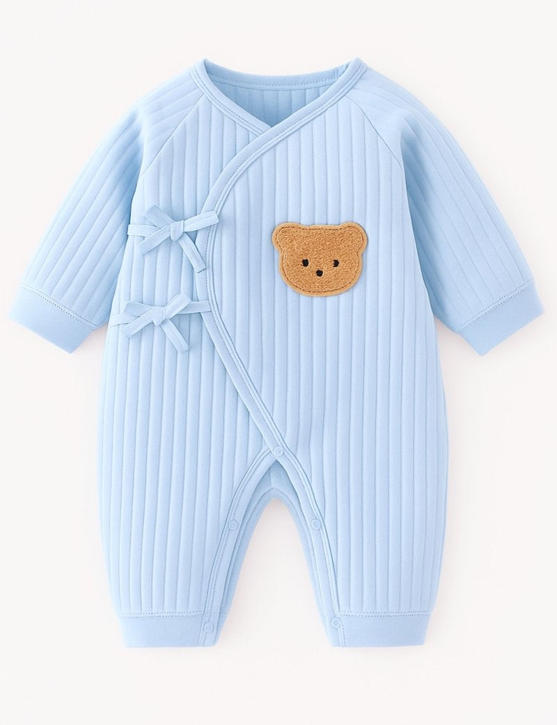 The Cozy Blue Boucle Baby Bear & Charming Bear Personalised Gift Box - Cozy Crew Club