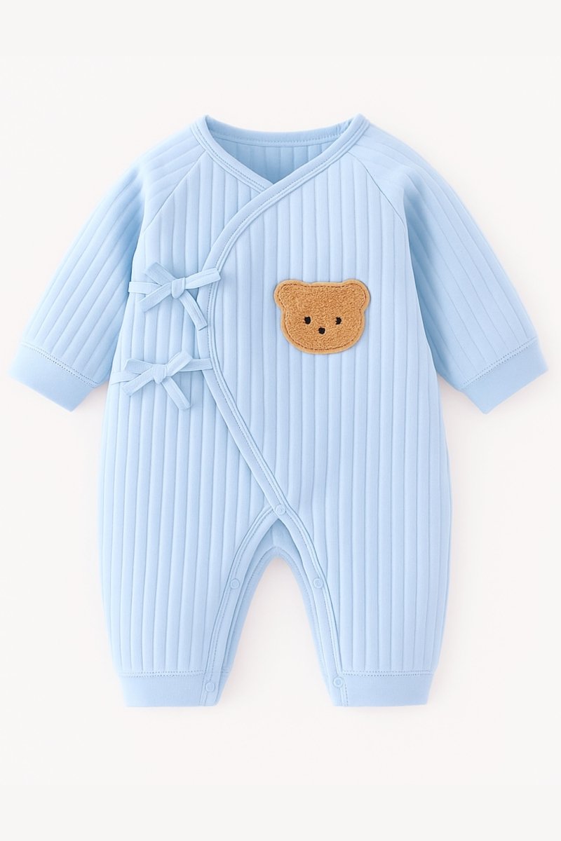 The Cozy Blue Boucle Baby Bear & Charming Bear Personalised Gift Box - Cozy Crew Club