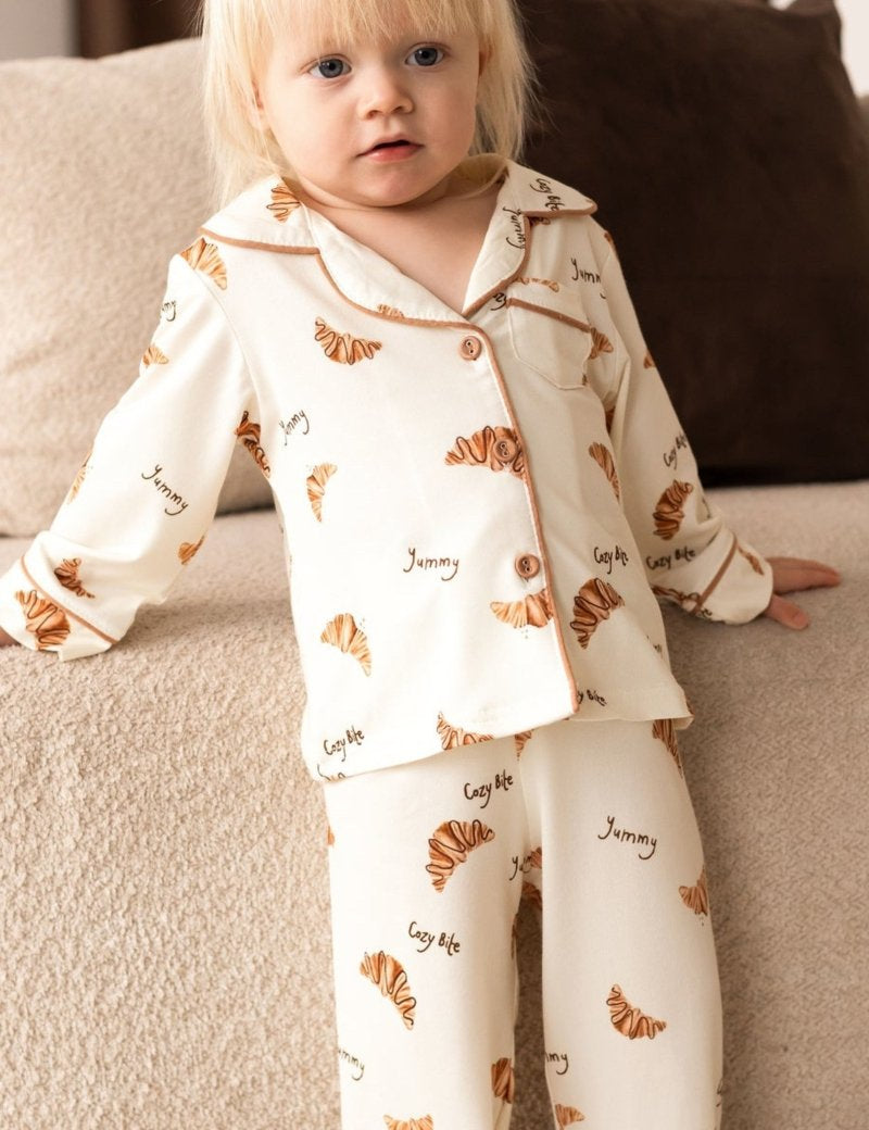 Mini COZY Croissant Club Pyjamas - Cozy Crew Club