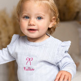 Knitted Bow Frill Romper