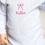 Knitted Bow Frill Romper