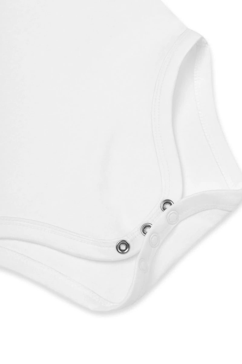 Peach Personalised Bodysuit in White - Cozy Crew Club