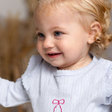 Knitted Bow Frill Romper