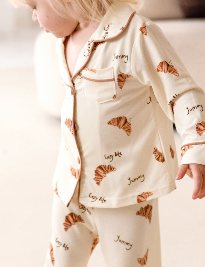 Mini COZY Croissant Club Pyjamas - Cozy Crew Club