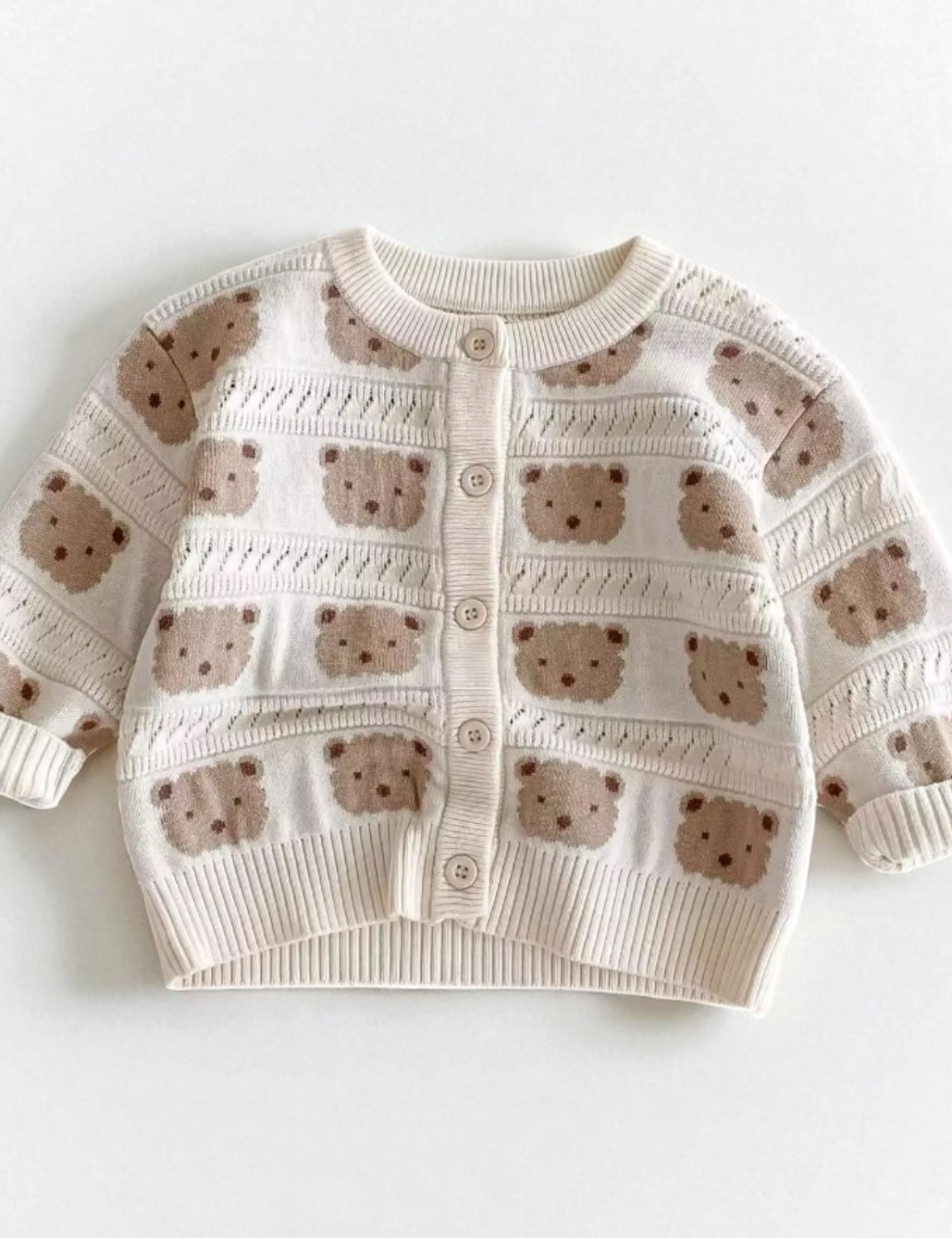 COZY Tonal Bear Cardigan Creme Cozy Crew Club Jumpers mora-uk.myshopify.com cozy-tonal-bear-cardigan-creme   100% cotton, 20off, 33off, 40off, allproducts, almond, baby, baby collection, bear, bear collection, bear print, BFCM-20, BFCM-25, BFCM20, boy, cardigan, CHILDSPLAY, china, clothing, cotton, girl, KNIT, new in, nonpersonalised, PADDY20, zero