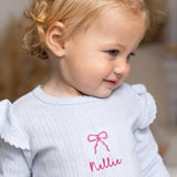 Knitted Bow Frill Romper