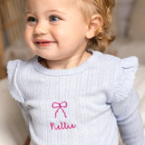 Knitted Bow Frill Romper