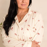 Adult COZY Rosy Ribbon Pyjamas