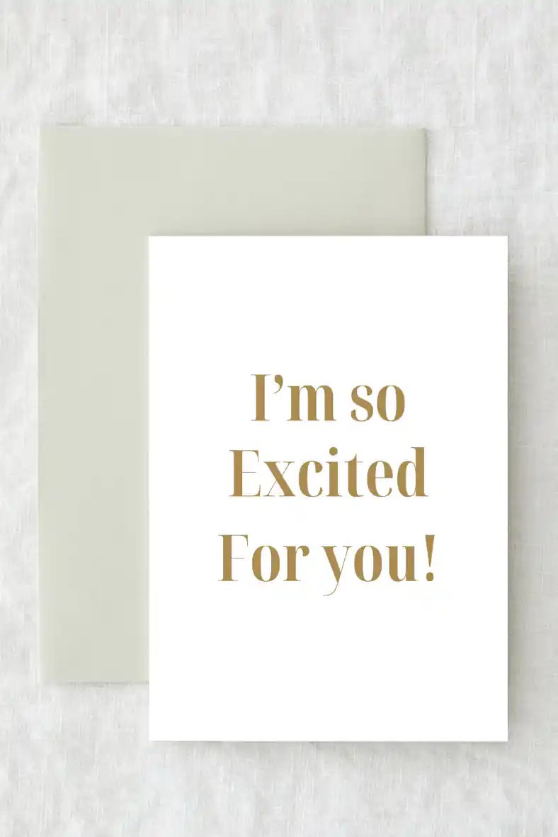 I'm So Excited For You - Gift Card - Cozy Crew Club