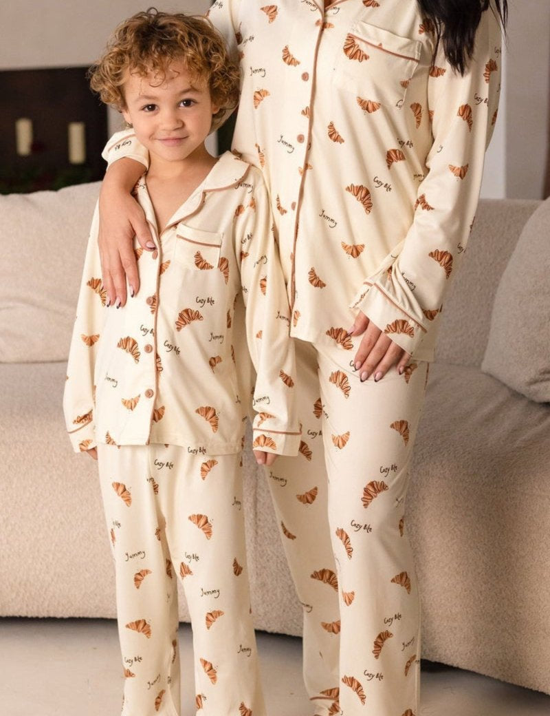 Mini COZY Croissant Club Pyjamas - Cozy Crew Club