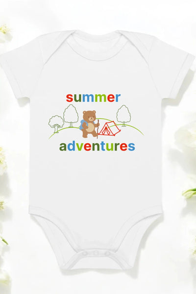 Summer Adventures Bodysuit in White