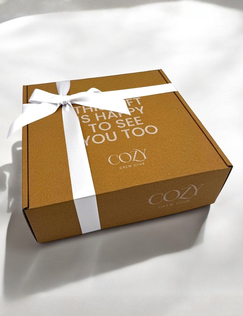 Cozy Crew Club Ribbon & Tissue Gift Box - Cozy Crew Club