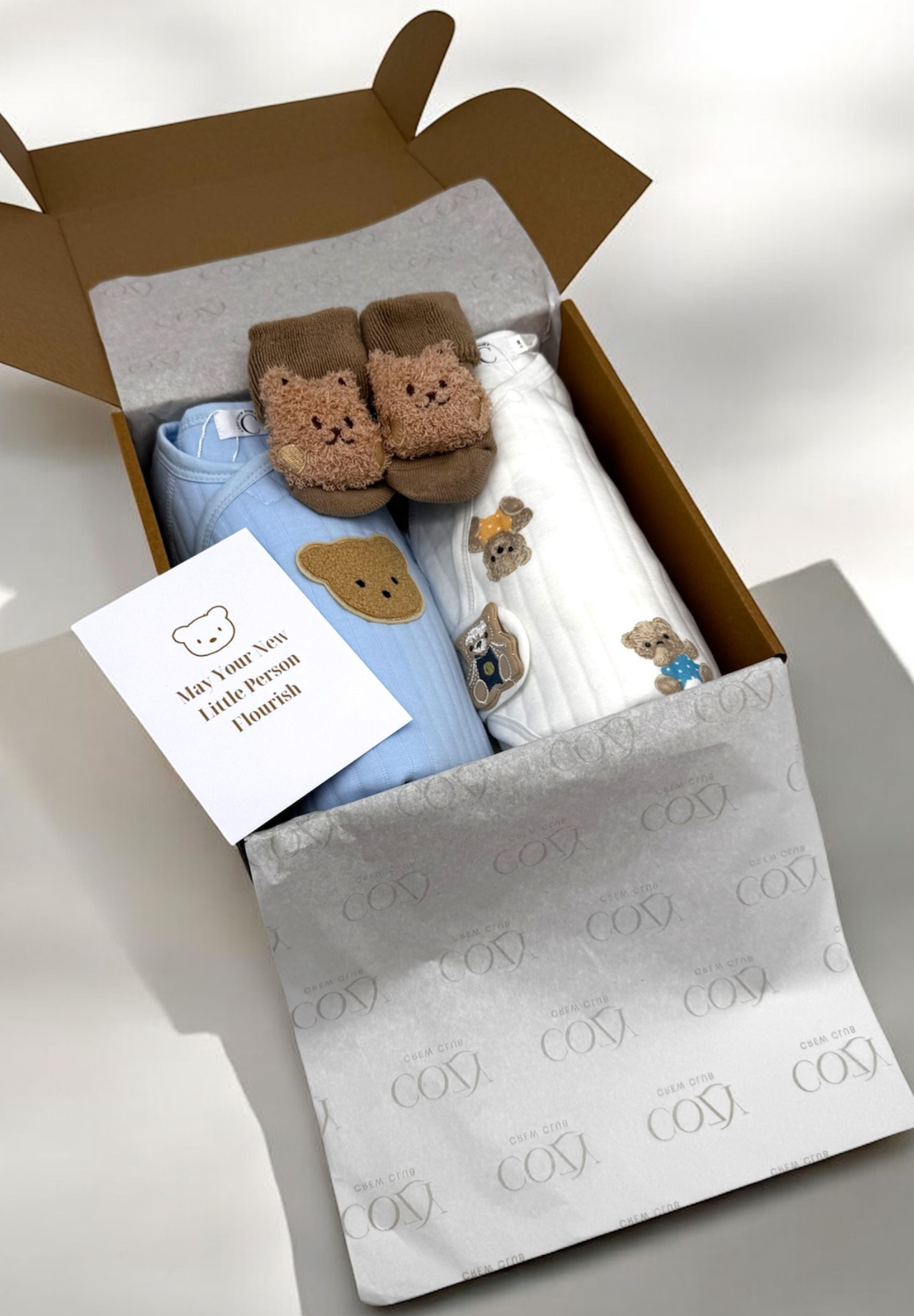 The Cozy Blue Boucle Baby Bear & Charming Bear Personalised Gift Box Cozy Crew Club OL Gift Sets mora-uk.myshopify.com the-cozy-blue-boucle-baby-bear-charming-bear-personalised-gift-box   20off, _upsell_the-bear-blanket, al-not-returnable, Baby, bear socks, BFCMGIFT, birthday, bunny comforter, CHRISTMAS45, embroidery, excludefromwssistock, gift, gift box, gift boxes, gift card, giftbox, gifts, LINECARD, newborn, PADDY10, personalise, personalize, pom pom blanket, SWADDLE, uk