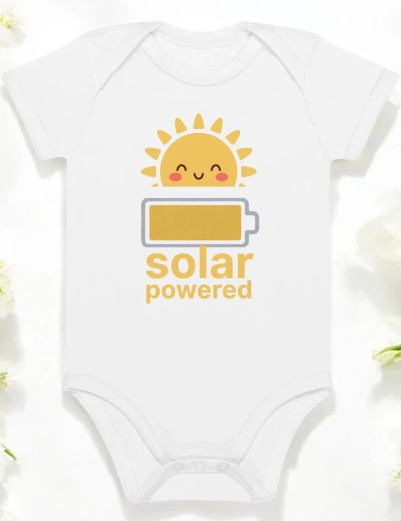 Solar Powered Bodysuit in White - Cozy Crew Club